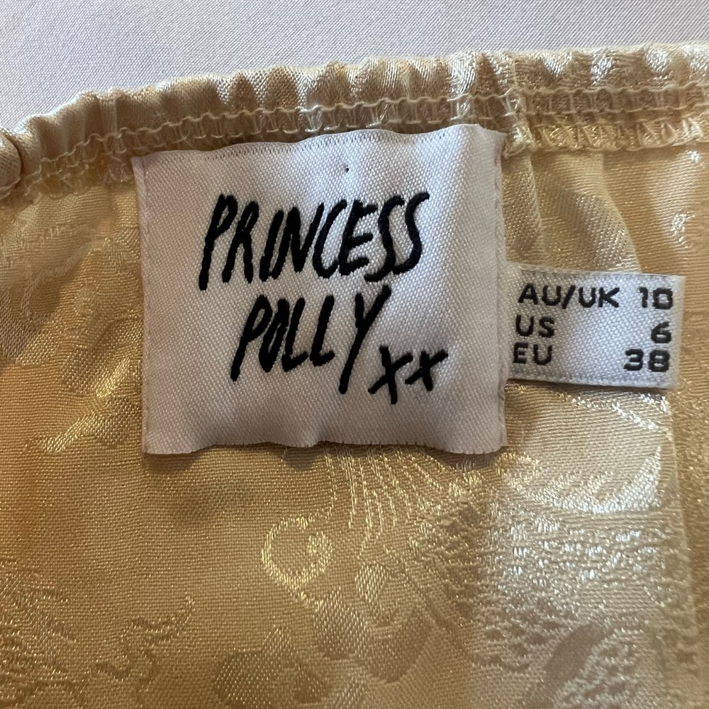 Princess Polly Cream Jacquard Dress - Picture 2 of 3